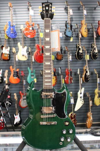 Gibson - SG Standard '61 Stopbar W/Hardshell Case - Translucent Teal